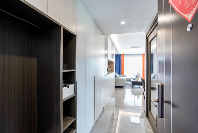 103㎡大收納三居，玄關(guān)+餐廳大型定制柜，雙榻榻米房實(shí)用設(shè)計(jì)